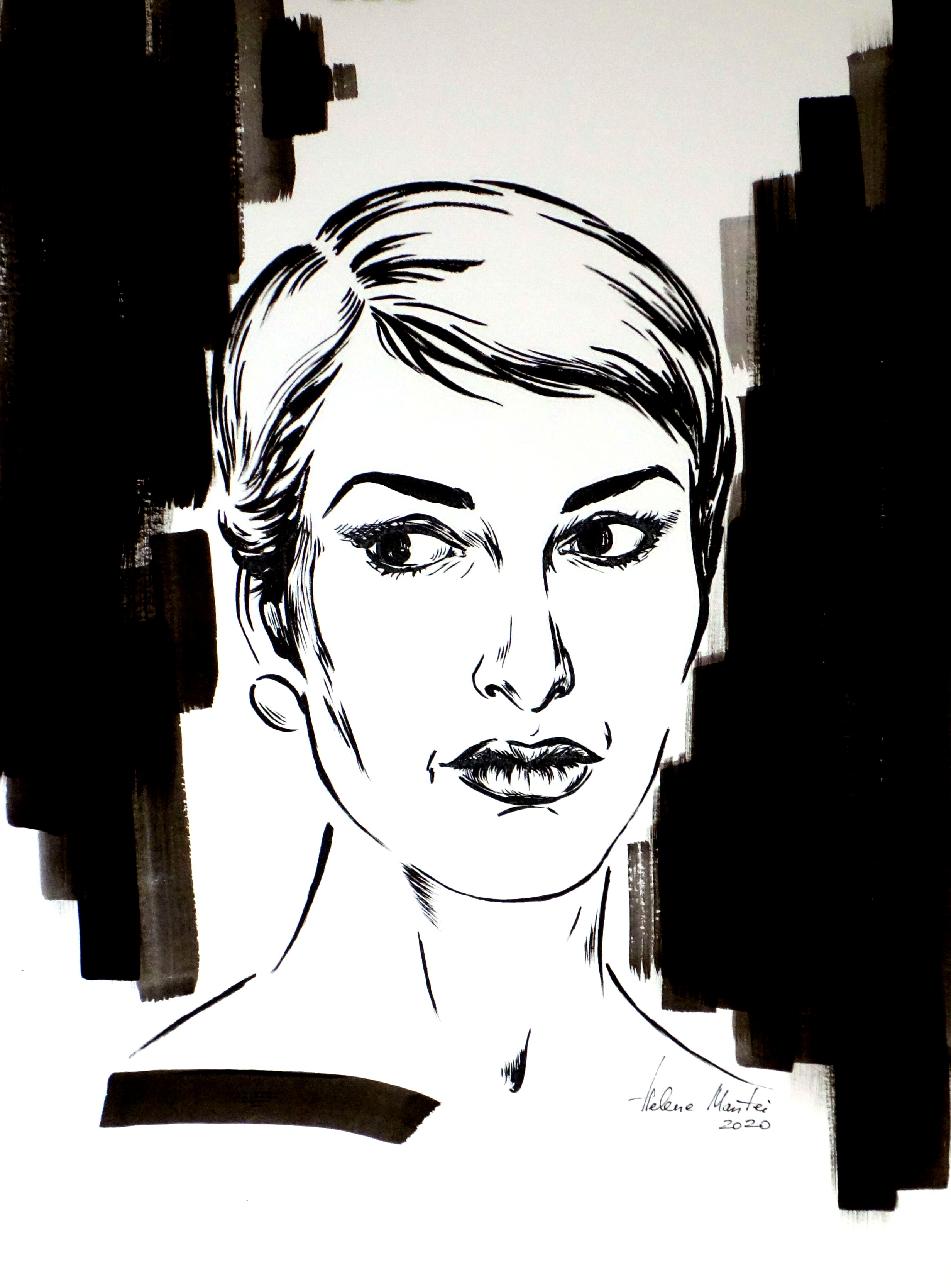 Helene Mantei "Der Fall Maria C.", Zeichnung