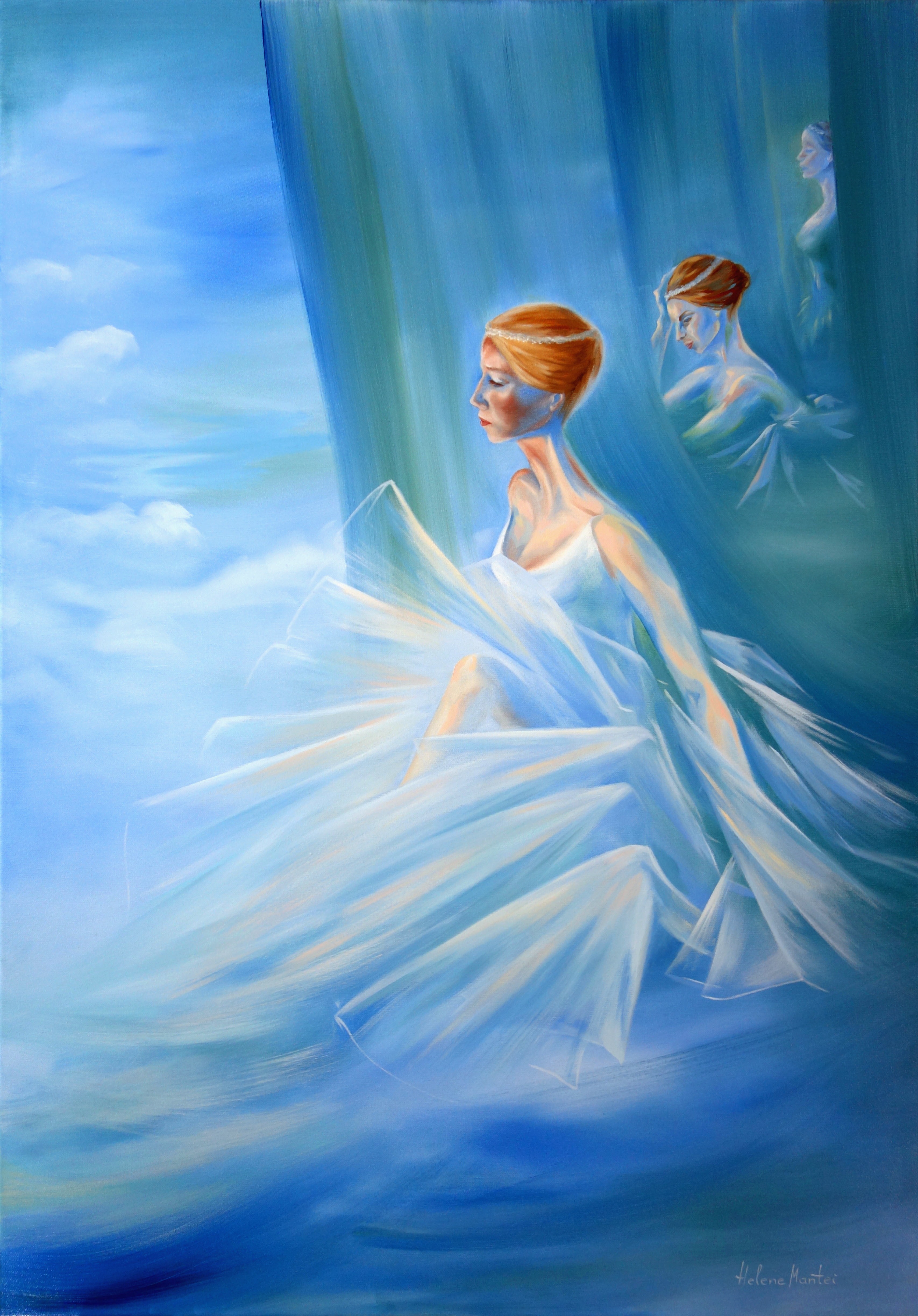 "Backstage" Helene Mantei, Gemälde