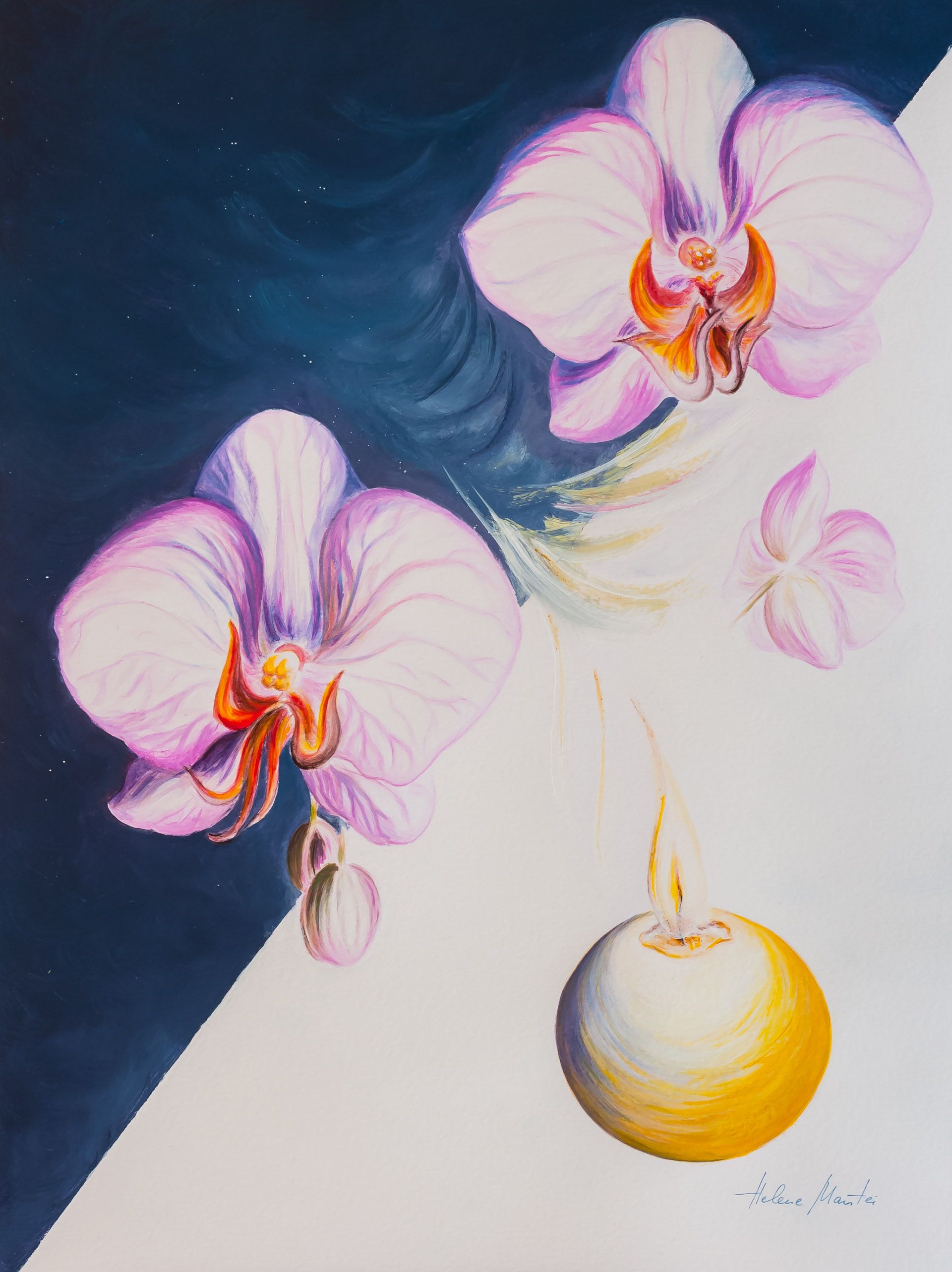 "Impressionen Teneriffa" Helene Mantei, Aqryl auf Karton