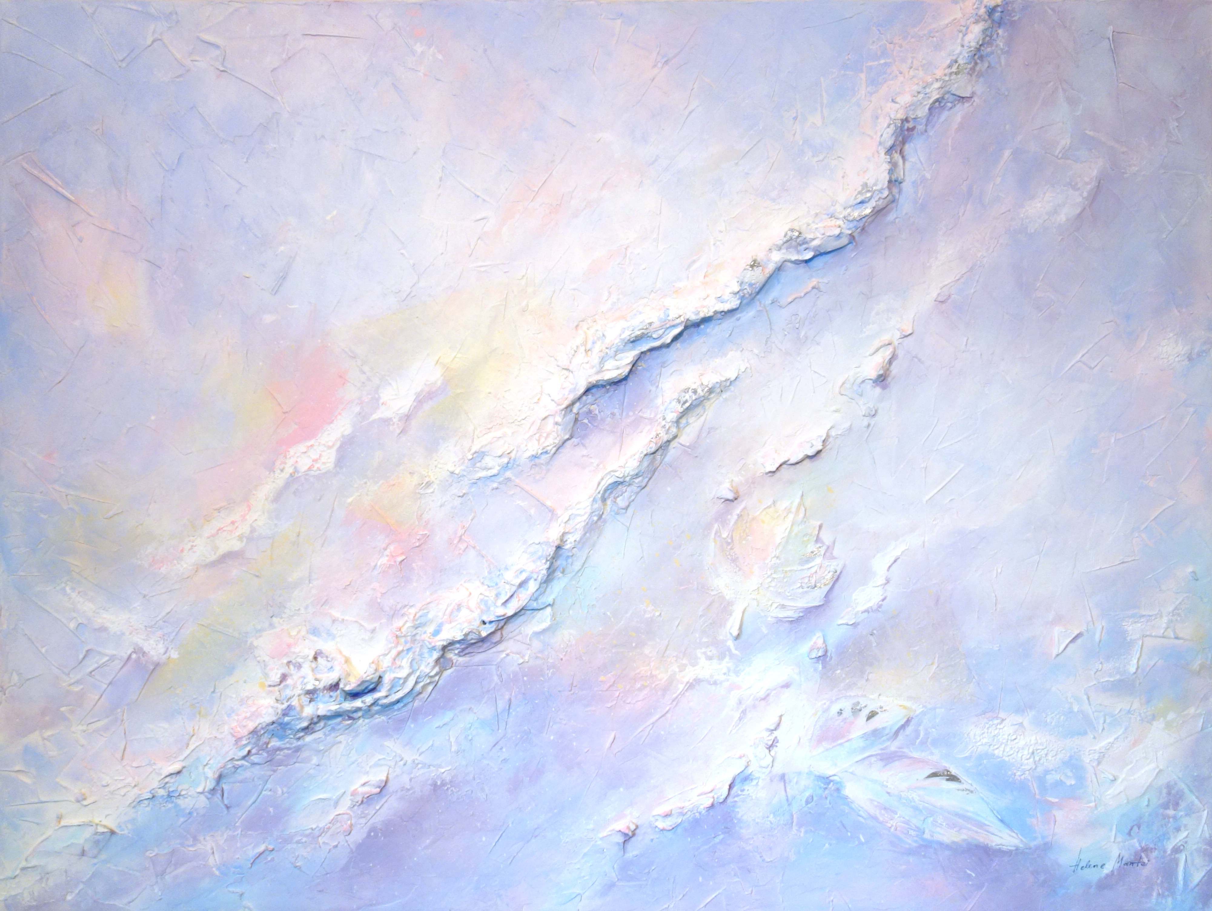 Basrelief "Frozen earth" von Helene Mantei