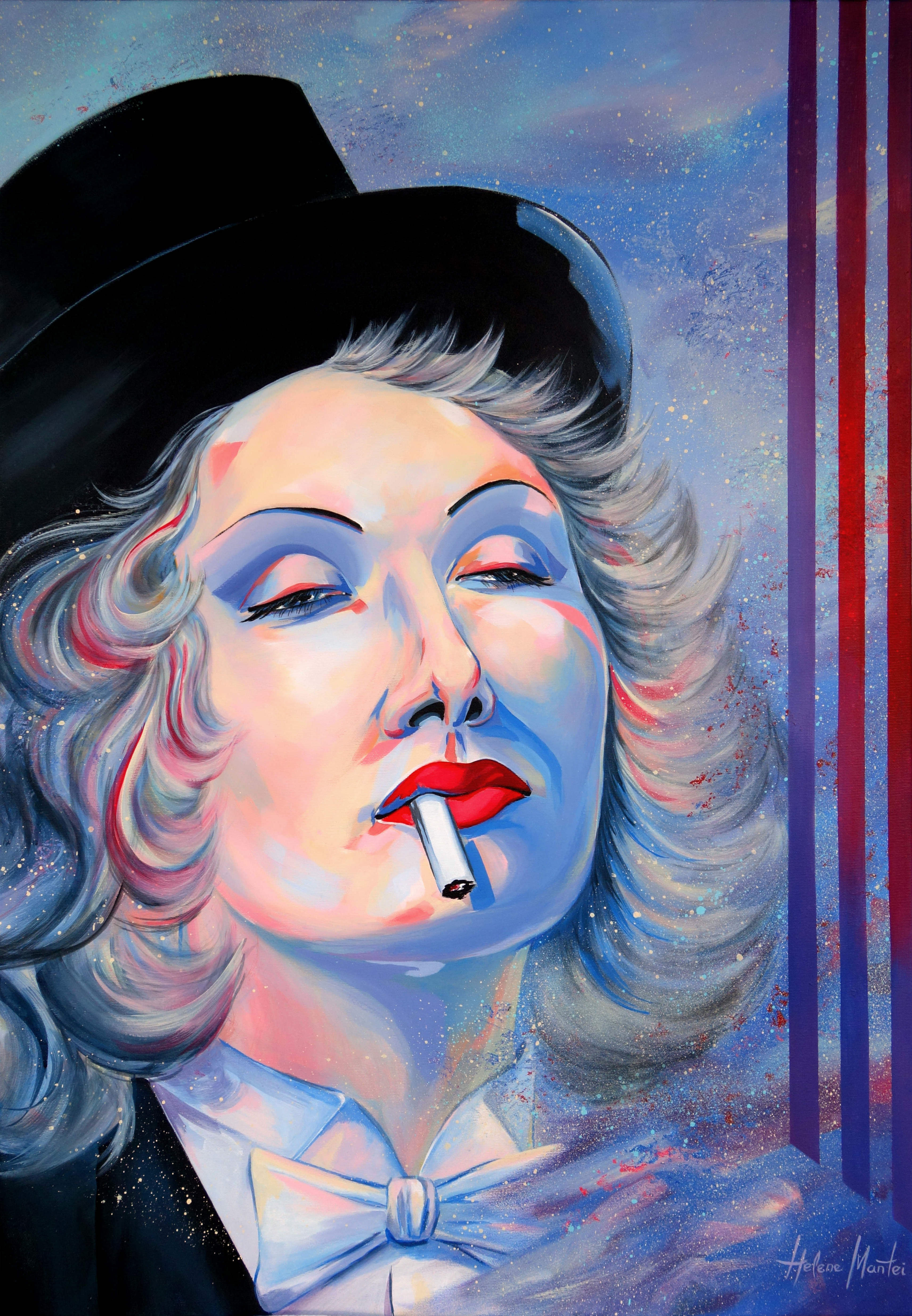 "No angels in heaven" Helene Mantei, Gemälde