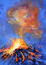 "Eruption" Helene Mantei, Gemälde