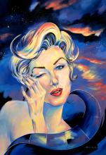 "So many stars in the sky - Marilyn" Helene Mantei, Gemälde 